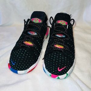 Nike Lebron XVIII GS - Black / White - Multi-Color - 6Y / Wmns 7.5
